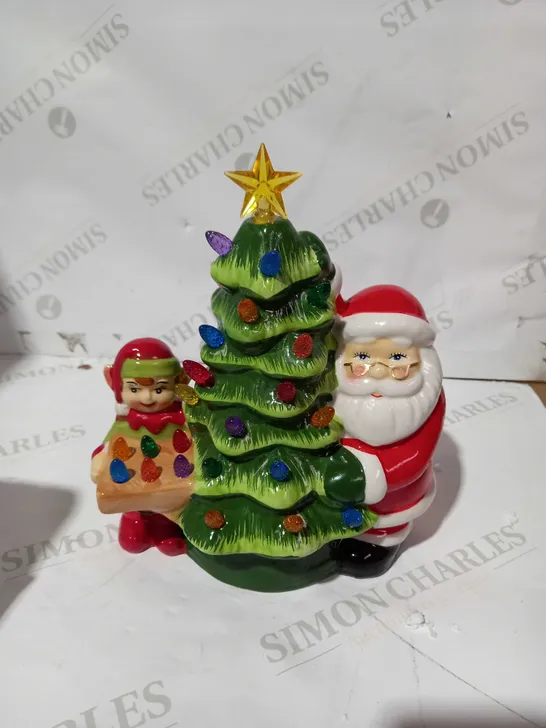 MR CHRISTMAS NOSTALGIC TREE WITH SANTA & ELF