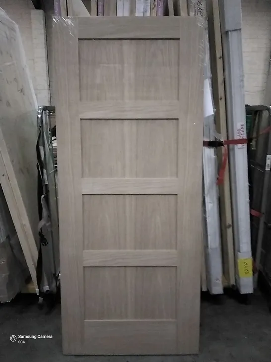 1981MM X 836MM 4 PANNEL SHAKER OAK VENEER INTERNAL DOOR