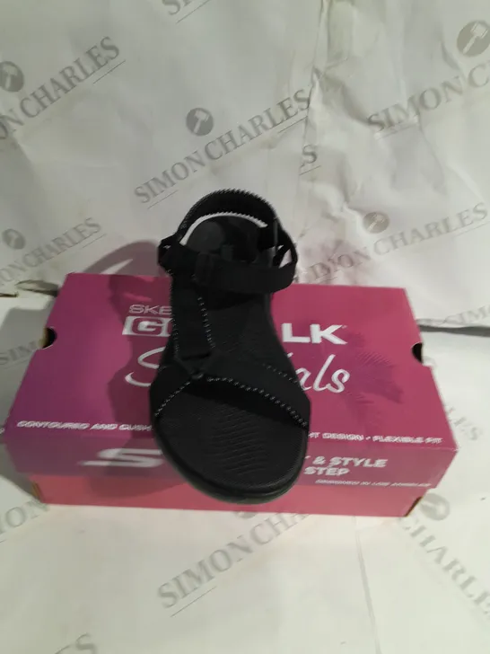 BOXED SKECHERS GO WALK SANDALS SIZE 6