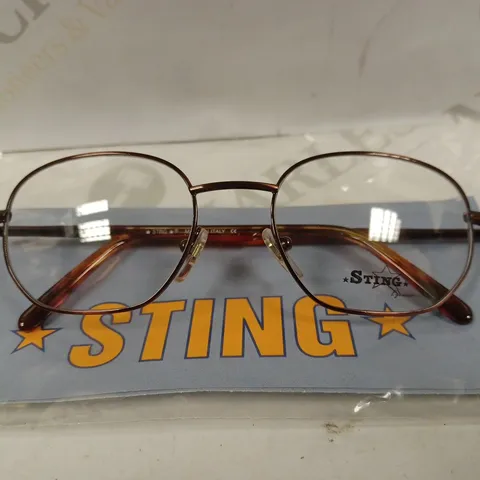 BOX OF APPROX 10 PAIRS OF STING BROWN ROUND 4335 GLASSES 