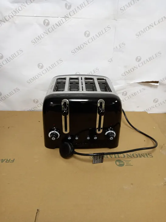 DUALIT 46205 4 SLOT LITE TOASTER IN BLACK FINISH