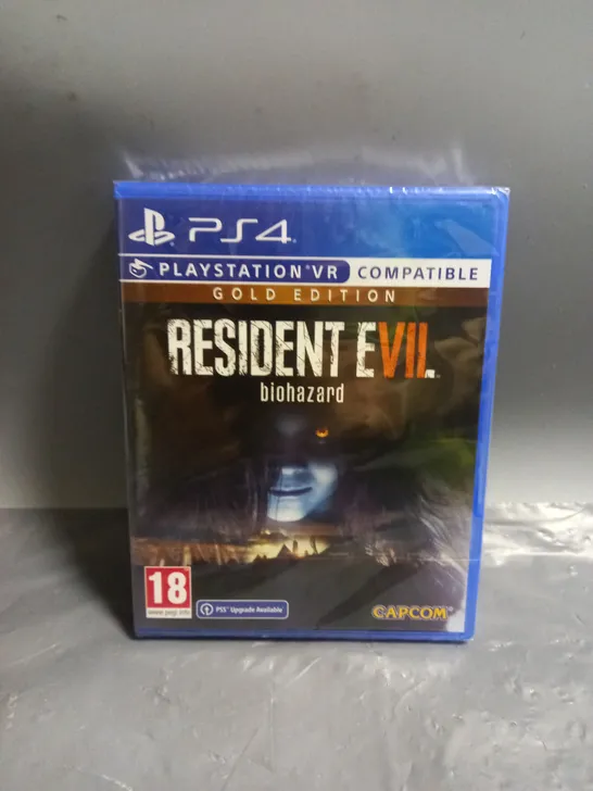 SEALED RESIDENT EVIL BIOHAZARD PLAYSTION VR GOLD EDITION PS4 GAME 18+