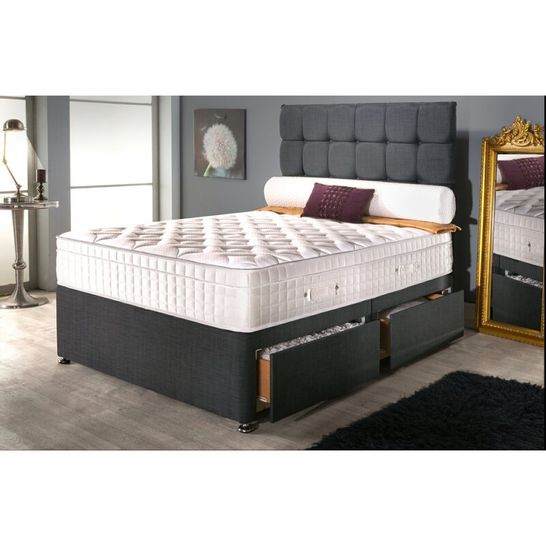 RESA ABIGAIL POCKET MEMORY DIVAN BED DOUBLE (2 BOXES)