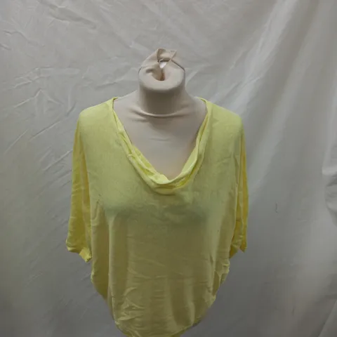 PHASE EIGHT ASHLEY KNIT TOP YELLOW UK M