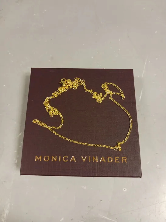 MONICA VINADER GOLD CHAIN LINK NECKLACE 