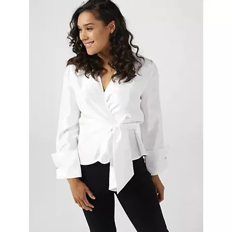 WYNNE COLLECTION EVENING WRAP SHIRT