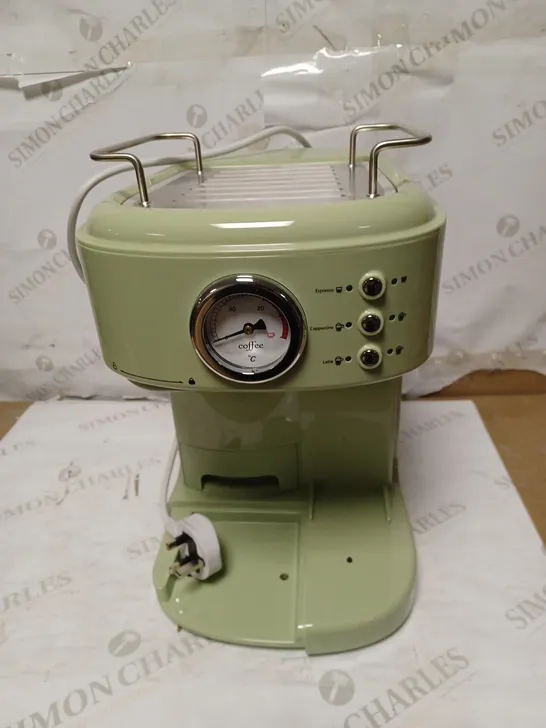 SWAN RETRO ONE TOUCH ESPRESSO MACHINE - GREEN