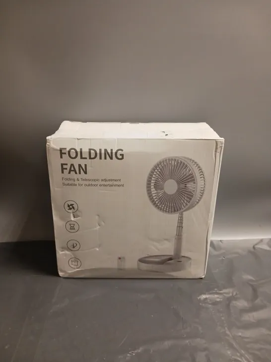 BOXED FOLDING FAN P9S FOLDING & TELESCOPIC ADJUSTMENT SUITABLE FOR OUTDOOR ENTERTAINMENT 