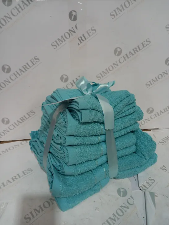 PACK OF MULTI USE BLUE TOWEL AND HAND CLOTH