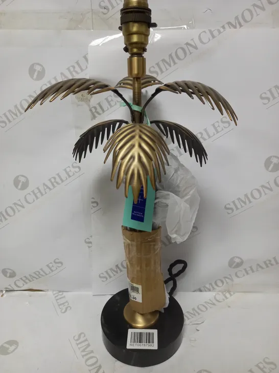 JOHN LEWIS PALM LAMP BASE BRASS