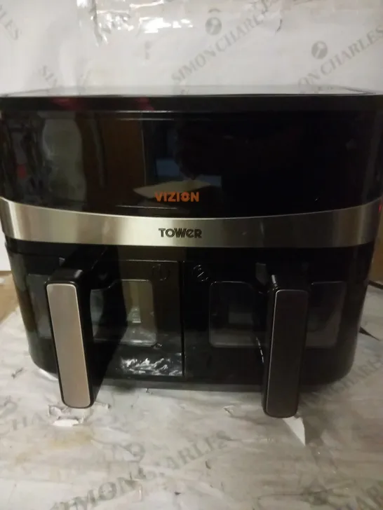 TOWER T17100 VORTX VIZION 9L DUAL BASKET AIR FRYER