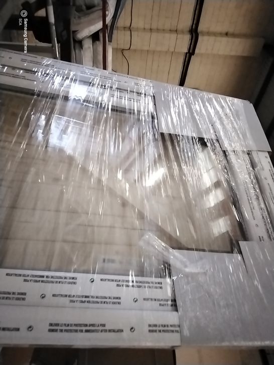 PVCU BACK DOOR 1/2 GLAZED 205.5 × 84.6 × 6cm