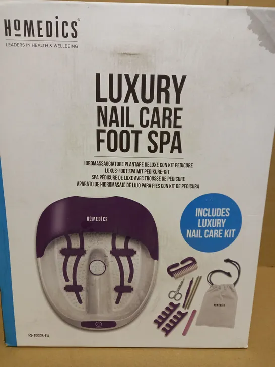  BOXED HOMEDICS LUXURY NAIL CARE FOOT SPA