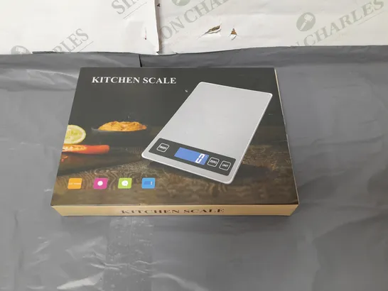 KITCHEN SCALE SILVER UP TO 1KG BATTERIES INCLUDED