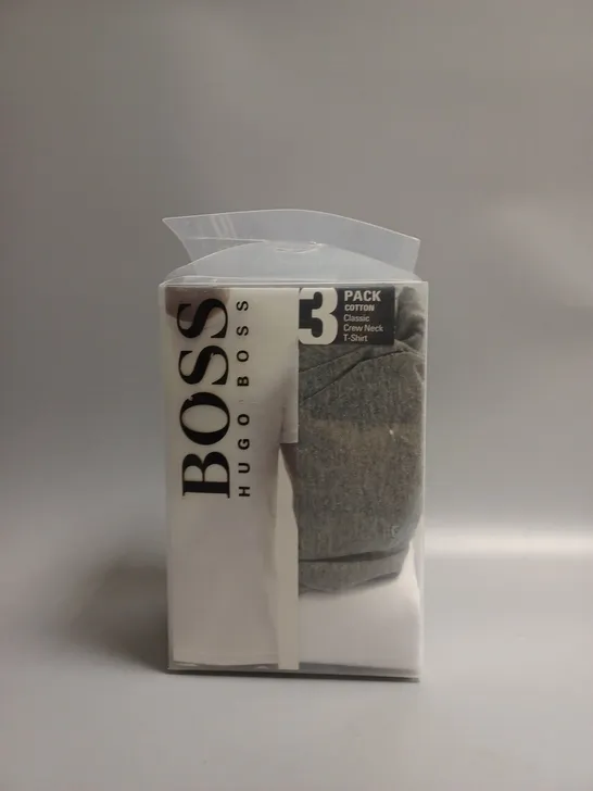 HUGO BOSS 3 PACK CREW NECK T-SHIRT SIZE M