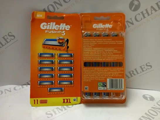 BOX OF 2 GILLETTE FUSION5 MEN RAZOR BLADES PACKS - XXL