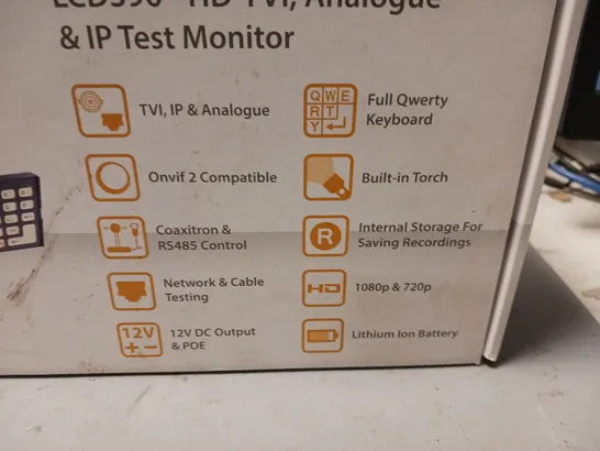 BOXED CCTVMATE LCD390 HD-TVI ANALOGUE AND IP TEST MONITOR