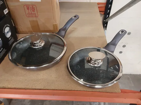 BOXED BERLINGER HAUS ALUMINIUM NON STICK PANS 