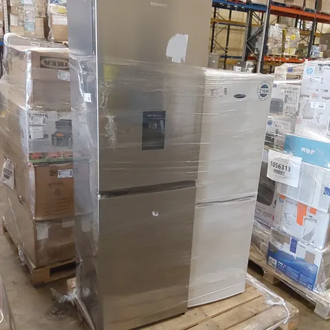 HISENSE RB327N4WC1 55CM FREESTANDING 5050 FRIDGE AND ICEKING 48CM FREESTANDING 5050 FRIDGEFREEZER WHITE - UNPROCESSED RAW RETURNS