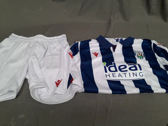 MACRON WEST BROMWICH ALBION FOOTBALL KIT - JUNIOR XL