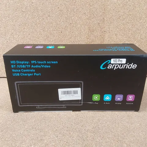 BOXED CARPURIDE 103PRO CARPLAY HD DISPLAY IPS TOUCH SCREEN VIDEO/AUDIO