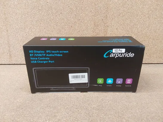 BOXED CARPURIDE 103PRO CARPLAY HD DISPLAY IPS TOUCH SCREEN VIDEO/AUDIO