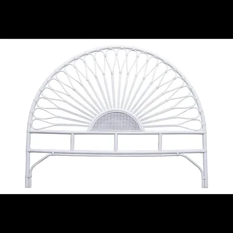 ADENINE WICKER/RATTAN HEADBOARD // SIZE: DOUBLE (1 BOX)