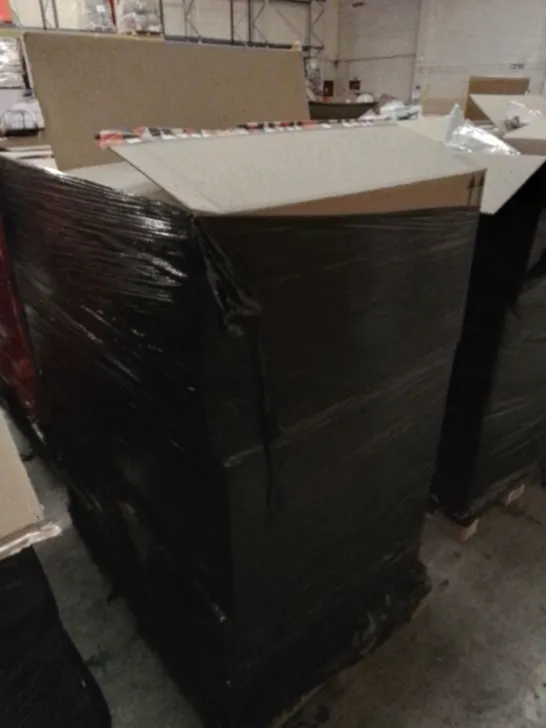 PALLET OF APPROXIMATELY ASSORTED HOUSEHOLD ITEMS TO INCLUDE GAME SETS , CLOTHING AND EYEWEAR 