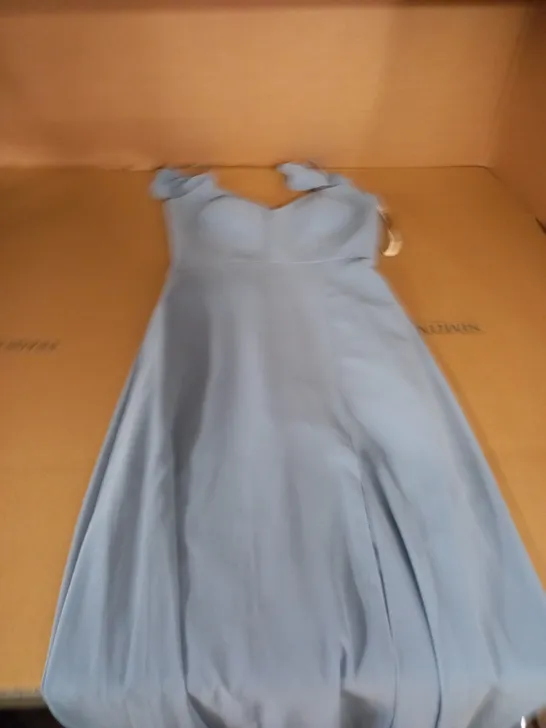 JENNY YOO BLUE STRAPPED DRESS SIZE 2