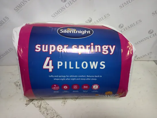 SILENTNIGHT SUPER SPRINGY 4-PILLOW PACK