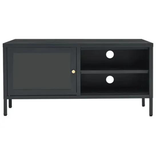 BOXED BOZHDANA TV STAND FOR TVS UP TO 48" ANTHRACITE 