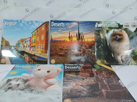 BOX OF 10 2020 CALENDERS TO INCLUDE - DESSERTS - DESERTS - VENICE ECT