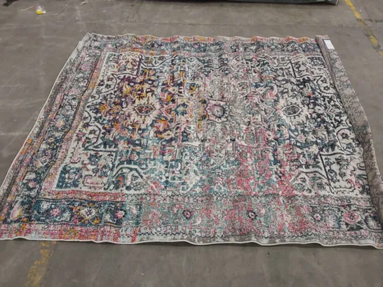 BURCIAGA POWER LOOM MULTICOLOURED RUG // SIZE: APPROX 8 'X 10'