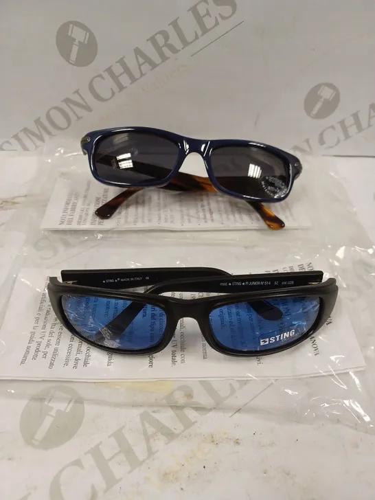 BOX OF APPROX 6 ASSORTED STING SUNGLASSES TO INCLUDE 6137 & J514 