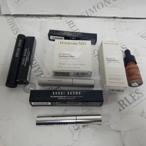 BAG OF ITEMS TO INCLUDE BOBBI BROWN MASCARA, PERRICONE MD INSTANT BLUR ETC