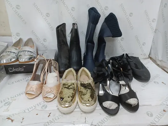 LOT OF 7 PAIRS OF ASSORTED LADIES AND GENTS SHOES