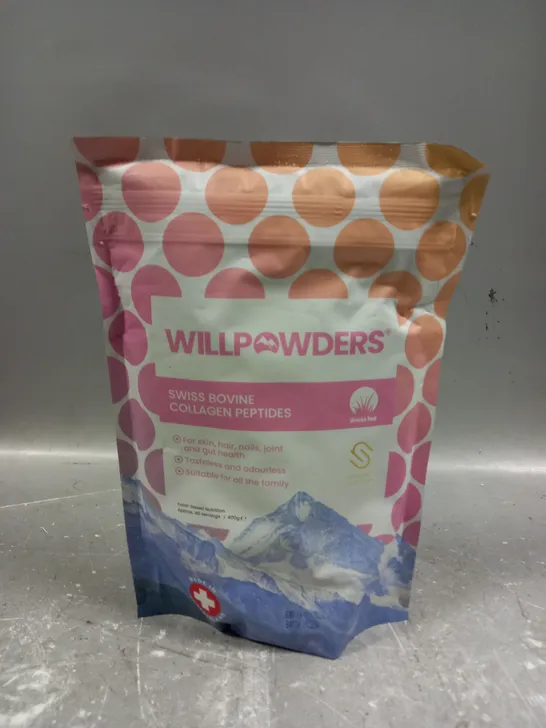 SEALED WILLPOWDERS SWISS BOVINE COLLAGEN PEPTIDES 400G