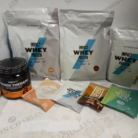 LOT OF 8 ASSORTED PROTEIN ITEMS