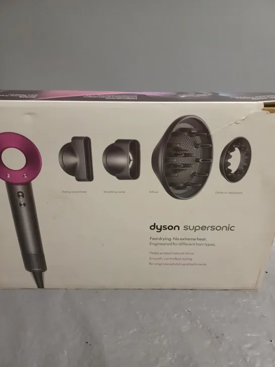 BOXED DYSON SUPERSONIC HAIR DRYER WITH ACCESSORIES