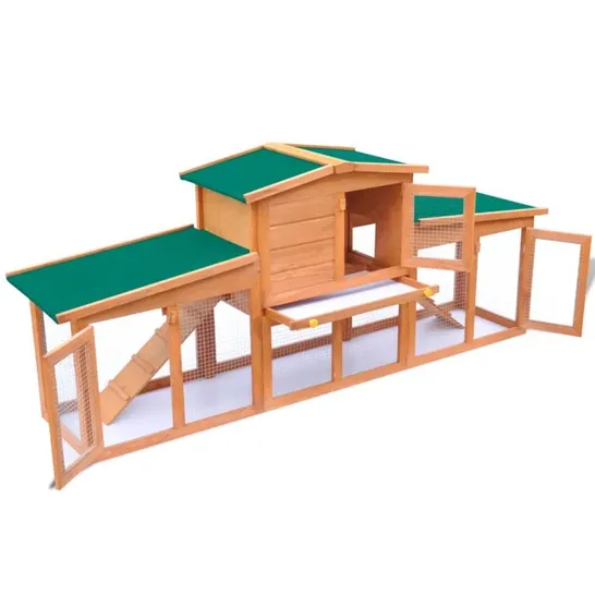 BOXED WEATHER RESISTANT GUINEA PIG HUTCH WITH RAMP (1 BOX)