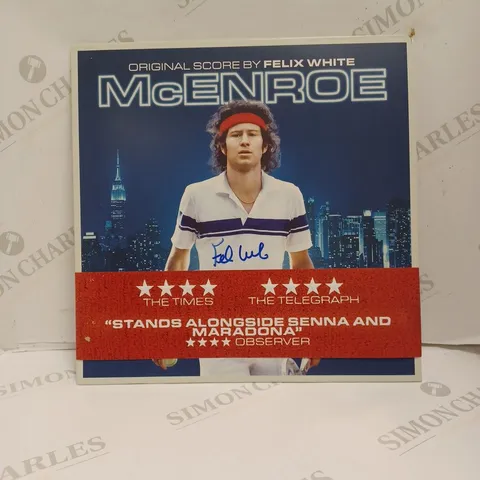 SIGNED MCENROE ORIGINAL SCORE VINYL 