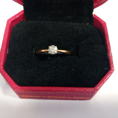 9CT GOLD DIAMOND SOLITAIRE RING