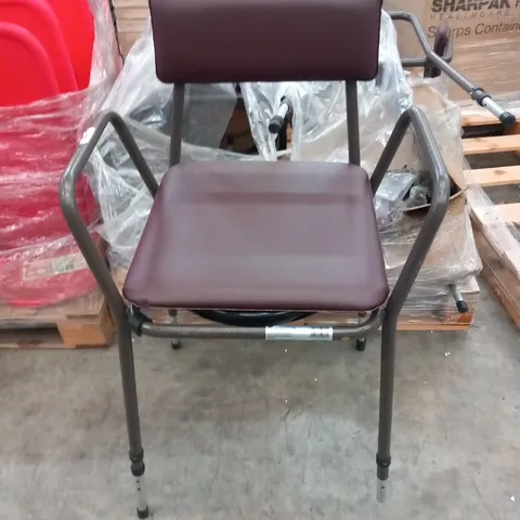 APPROXIMATELY 4 AIDAPT HEIGHT ADJUSTABE COMMODE CHAIRS