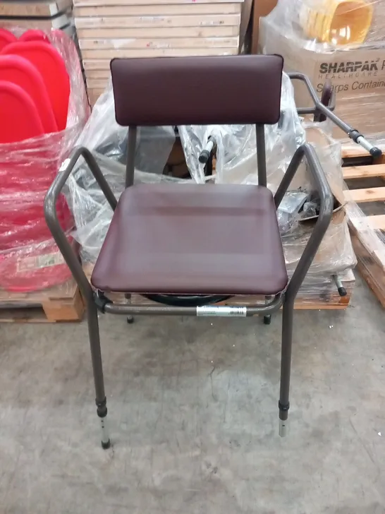 APPROXIMATELY 4 AIDAPT HEIGHT ADJUSTABE COMMODE CHAIRS