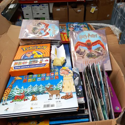 LARGE PALLET OF ASORTED CHILDREN'S BOOKS AND ACCESSORIES TO INCLUDE; BUSY BOOKS, ANNUALS AND CRAFT SETS