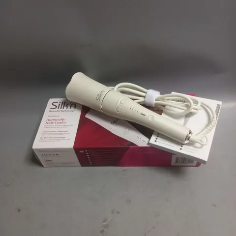 BOXED SILK'N AUTOTWIST AUTOMATIC HAIR CURLER IN WHITE