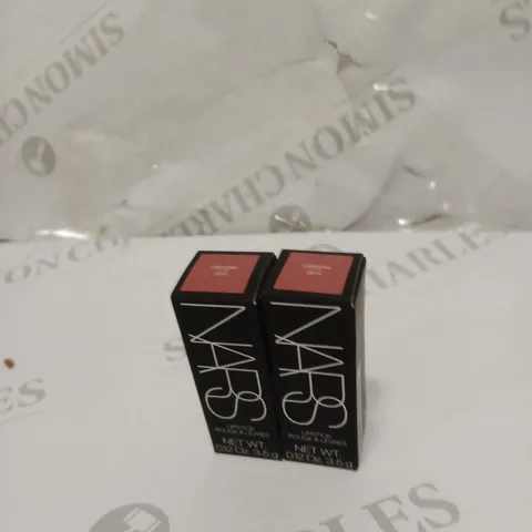 LOT OF 2 NARS LIPSTICK, ORGASM (SATIN) 2915 (3.5G/0.12OZ)