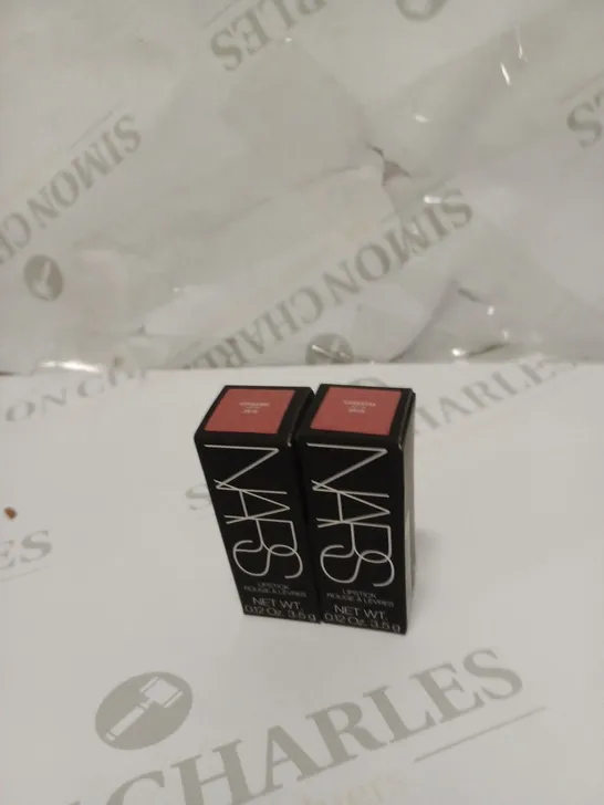 LOT OF 2 NARS LIPSTICK, ORGASM (SATIN) 2915 (3.5G/0.12OZ)