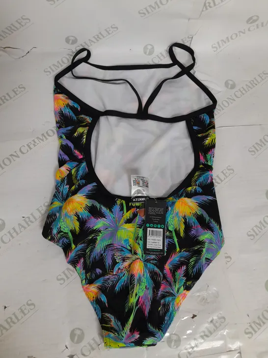 FUNKITA ONE PIECE BACKLESS SWIM SUIT IN PARASISE PLEASE SIZE 12