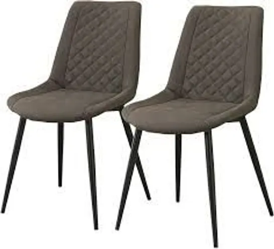 BOXED VELVET KITCHEN LEISURE CHAIRS WITH SOFT BACKRESTS AND STURDY METAL LEGS